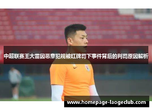 中超联赛王大雷因恶意犯规被红牌罚下事件背后的判罚原因解析