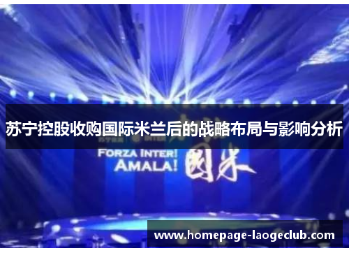 苏宁控股收购国际米兰后的战略布局与影响分析